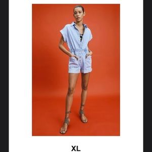 Zara Denim Romper